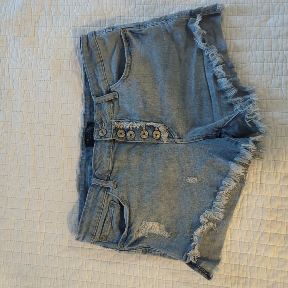 Distressed Jean Shorts